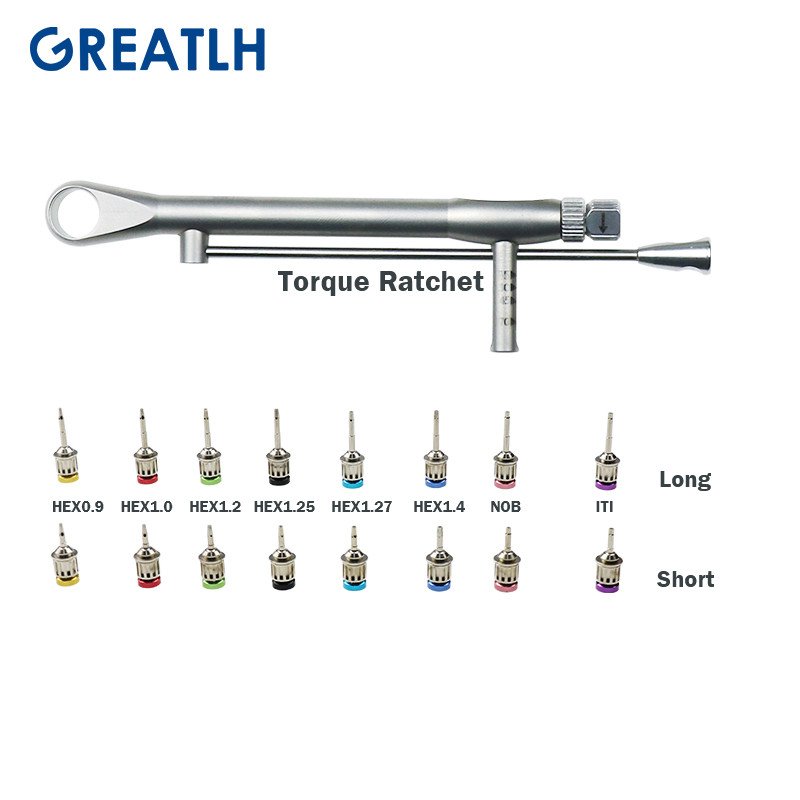 Hot Sale 16pcs Colorful Dental Implant Torque Wrench Dental Implant Surgical Kit For Dental Equipments