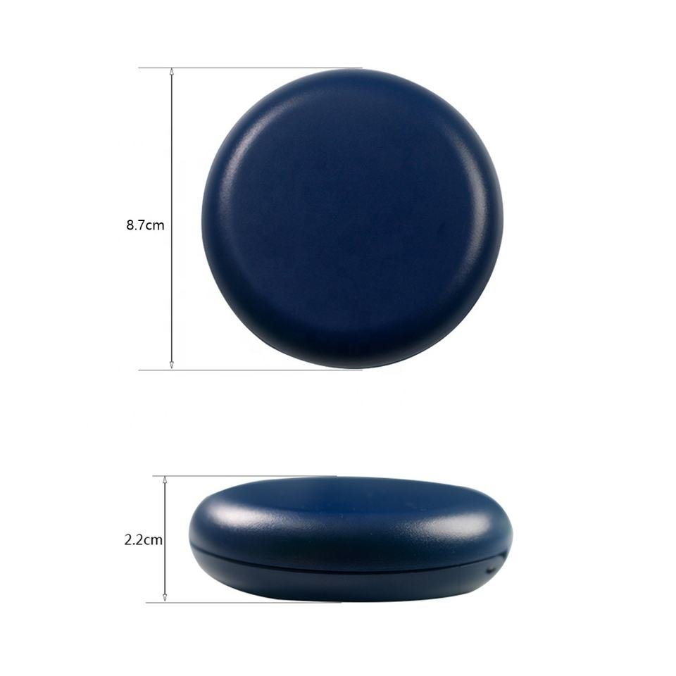 Magnetic Round Dental Orthodontic Retainer Aligner case with silicone pads