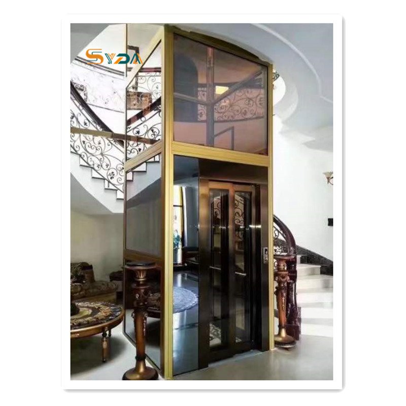 Home passenger traction house villa lifts commercial residential outdoor elevators electric small for hotels warehouse hoists