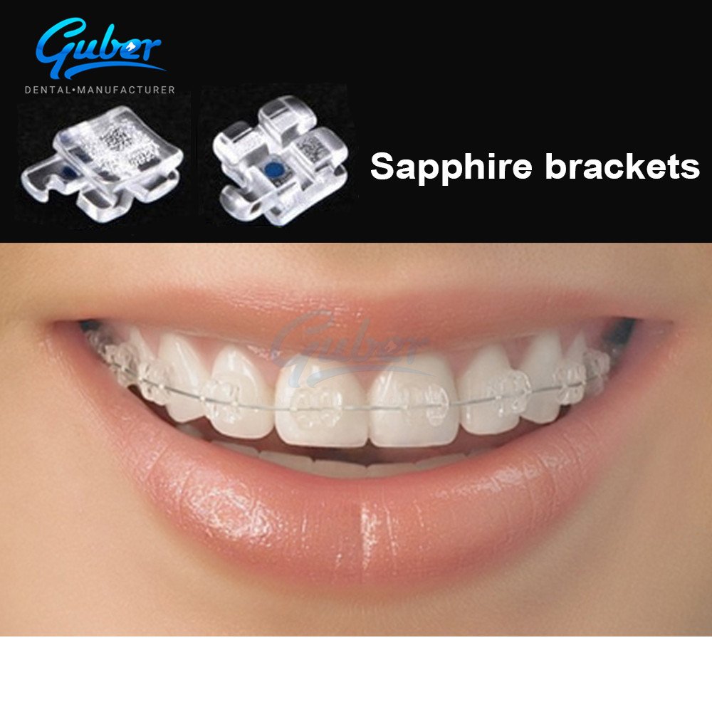 *other dental equipments Dental Original Orthodontic Brackets Sapphire Zafiro Teeth Braces With Hot Sales