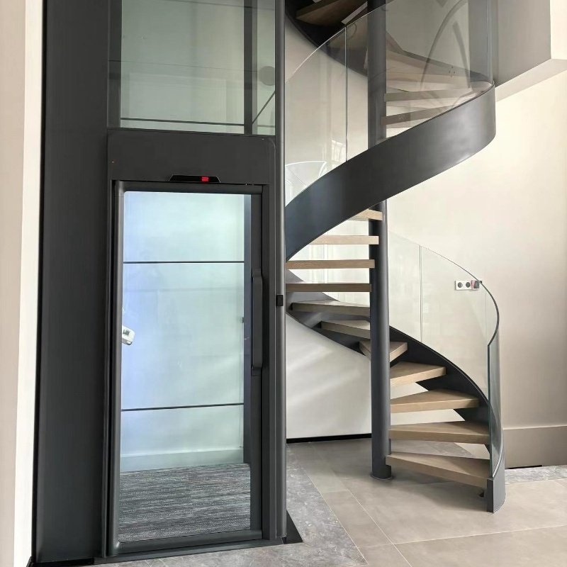 Hot lifting machine 3-floor domestic lift and elevators small for older 2 person mini villa household building with low price