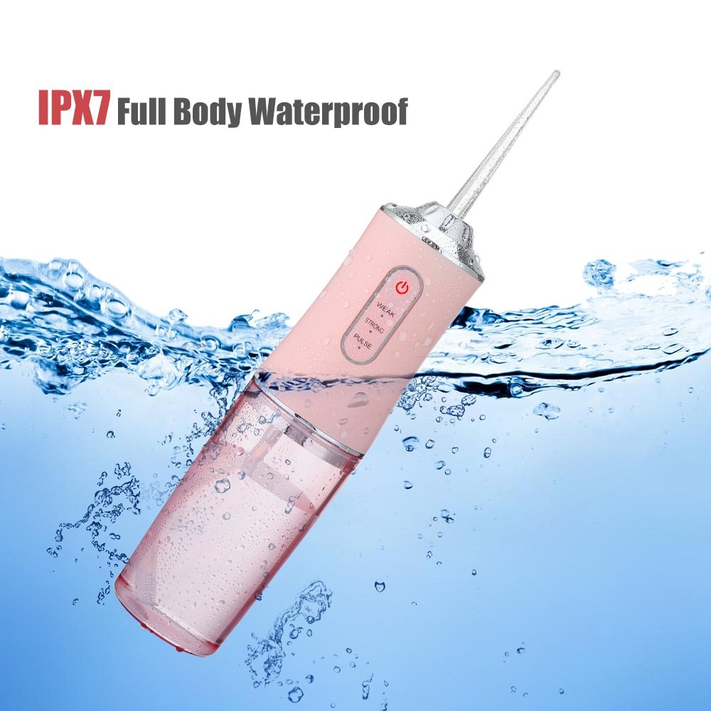 Portable Rechargeable Water Pick Teeth Cleaner 3 Modes Dental Teeth Irrigator Cordless Tooth Rotatable Usb Water Flosser