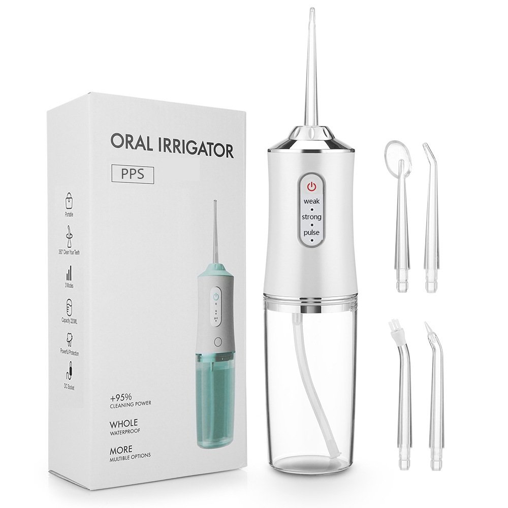 Portable Rechargeable Water Pick Teeth Cleaner 3 Modes Dental Teeth Irrigator Cordless Tooth Rotatable Usb Water Flosser
