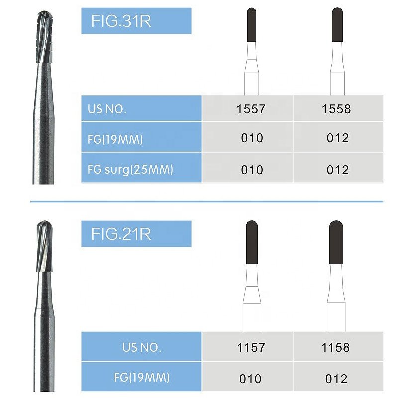 CA Low Speed Dental Bur FG High Speed Dental lab Tungsten Carbide Burs dental handpiecec bur