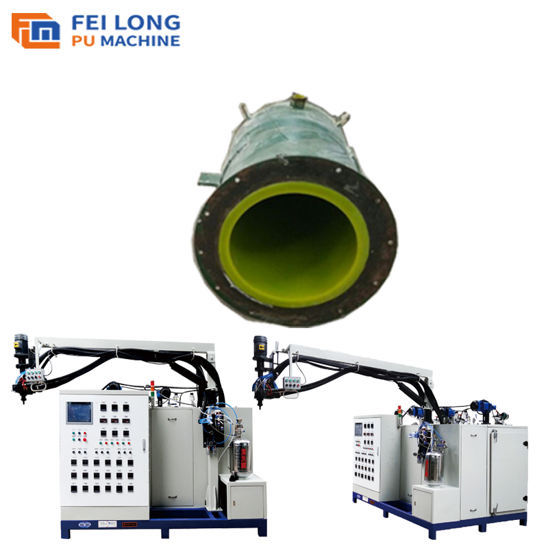 ABRASION AND CORROSION RESISTANT POLYURETHANE URETHANE RUBBER LINING TPU AUTOMATIC CNC THERMOPLASTIC ELASTOMER CASTING MACHINE
