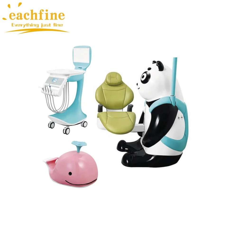 Manufacturer Panda Clinic/Hospital Cartoon Pediatric Dentistry Equipment Cartoon Style Medical Cheap Children Dental Unit Chair