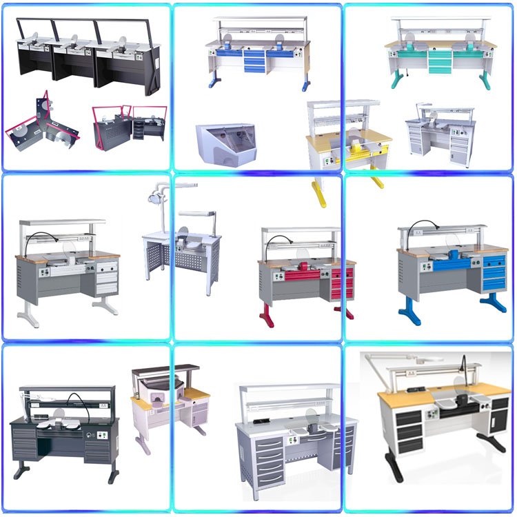 Dental Suppliers Easy Cleaning Dental Lab Bench Workstation Dentures Other Dental Equipments