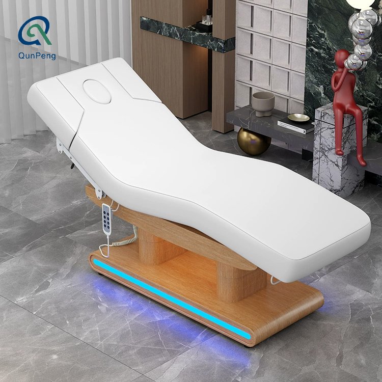 Qunpeng Newest Massage Table Salon Spa Bed Electric Facial Beauty Salon Equipment Facial Massage Bed