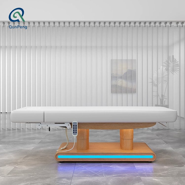 Qunpeng Newest Massage Table Salon Spa Bed Electric Facial Beauty Salon Equipment Facial Massage Bed