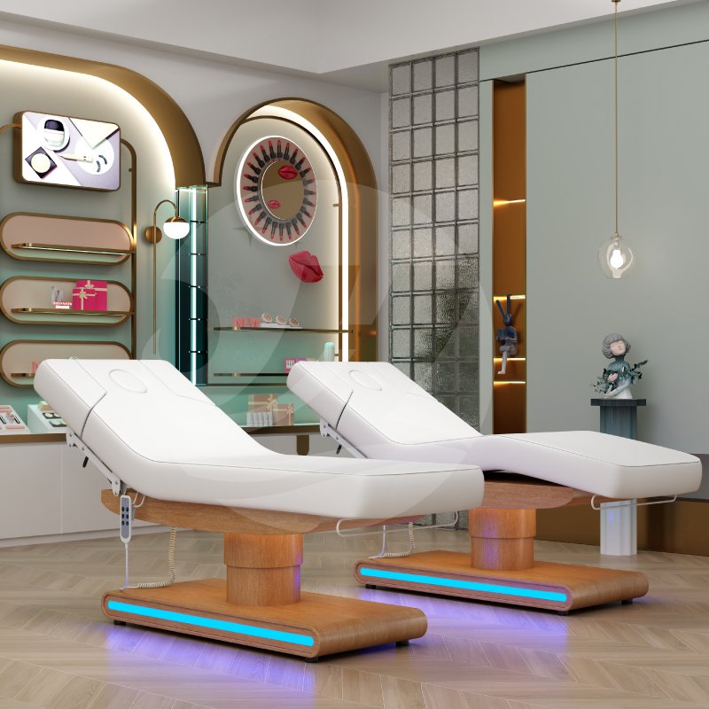 Modern 2 Motors Table Massage Electric Eyelash Facial Extension Bed Cosmetic Beauty Salon Table For Sales
