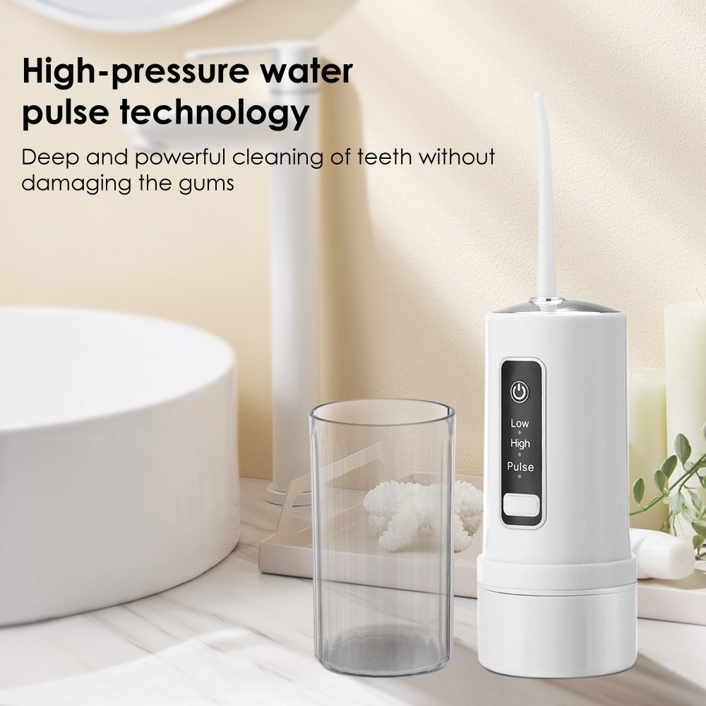 Water Pick IPX7 Waterproof Rechargeable Cordless Electric Portable Jet Teeth Cleaning Dental Floss Oral Irrigator Water Flosser