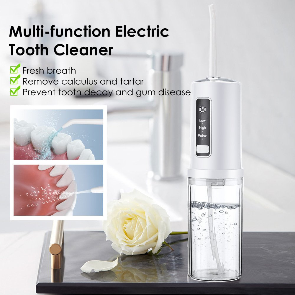 Water Pick IPX7 Waterproof Rechargeable Cordless Electric Portable Jet Teeth Cleaning Dental Floss Oral Irrigator Water Flosser