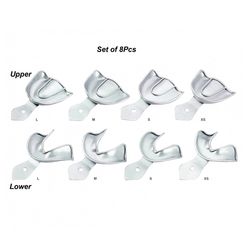 Hot sale dental equipment dental impression kit Solid Full Denture Set of 8 Pcs dental implant implantology instrument