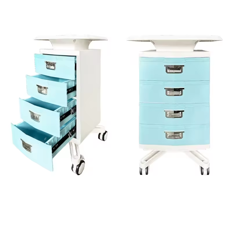 Dental Clinic Hospital Storage Cabinet Mobile Storage Table with Casters Convenient Dental Tools Trolley