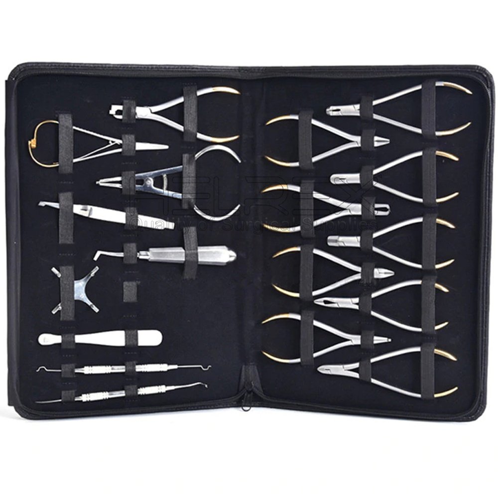 Professional Orthodontic Instruments Set dental orthodontic pliers Cutter Tools Orthodontic Kit By Helrex