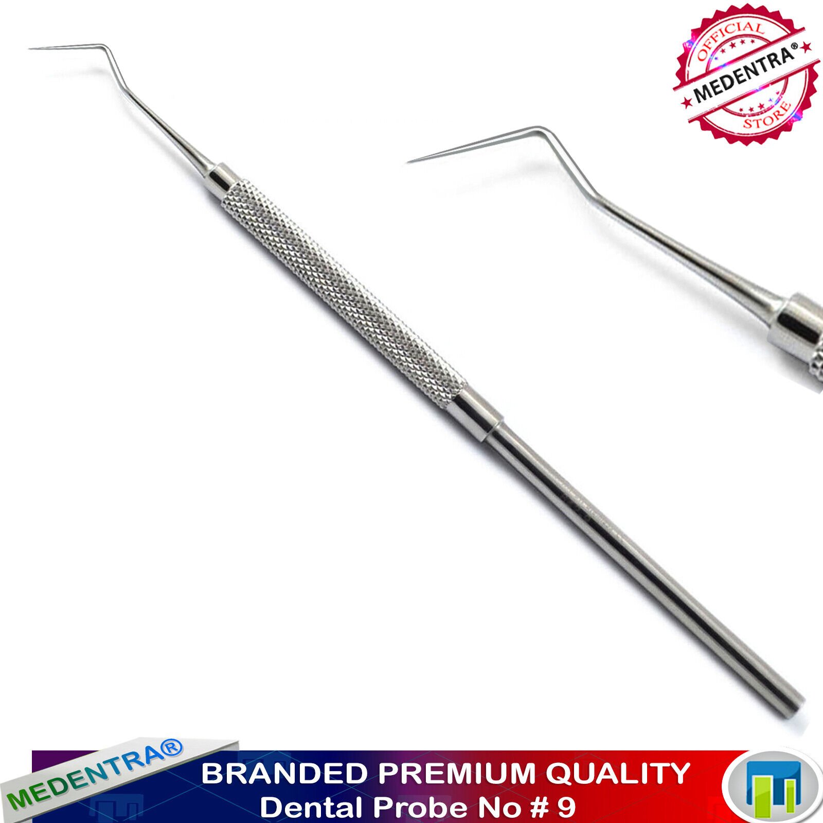 Durable Quality Dentist Pick Tools Mirror Handle Probes Plaque Tartar Remover Tooth Scraper Dental Tools Kit 6 Pcs