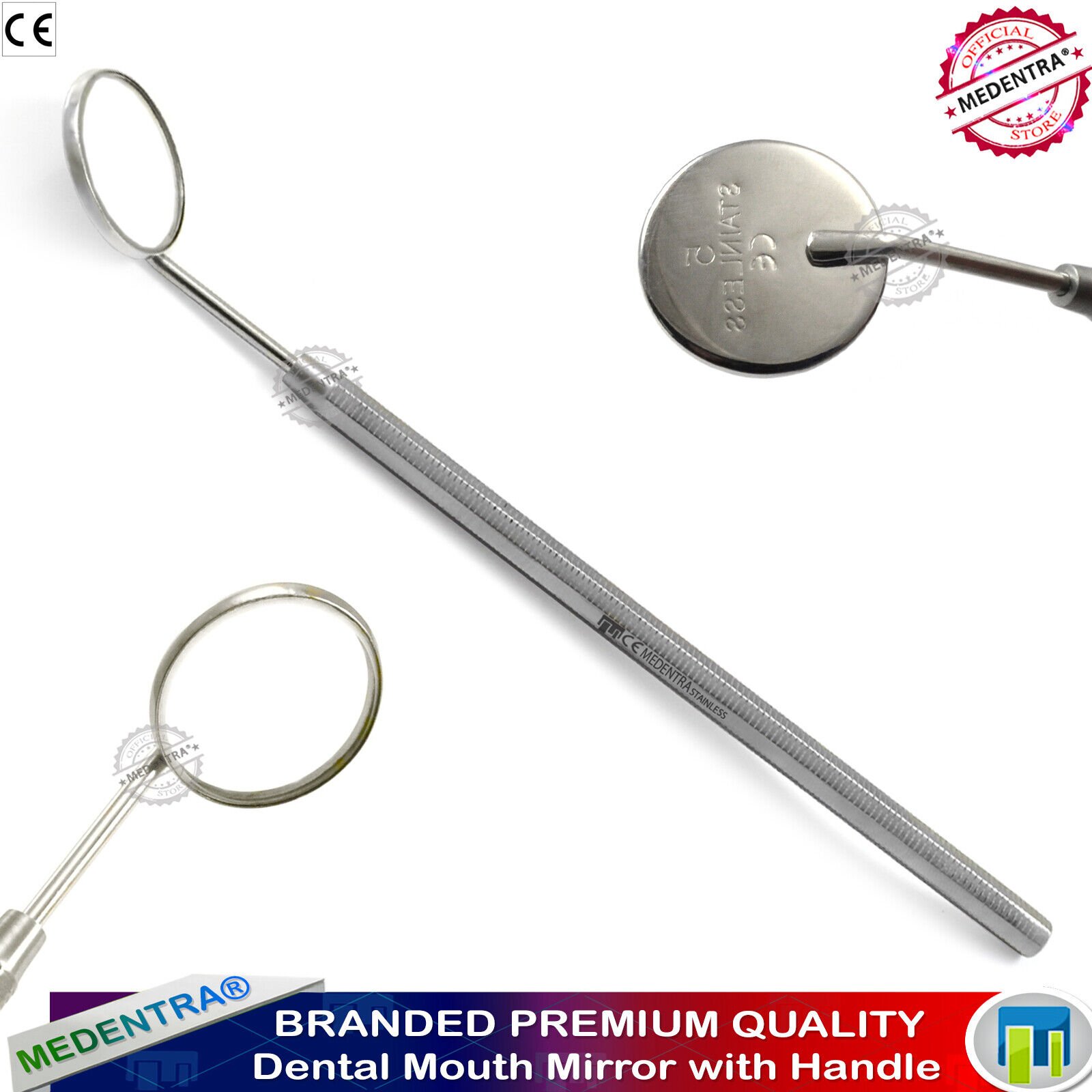 Durable Quality Dentist Pick Tools Mirror Handle Probes Plaque Tartar Remover Tooth Scraper Dental Tools Kit 6 Pcs