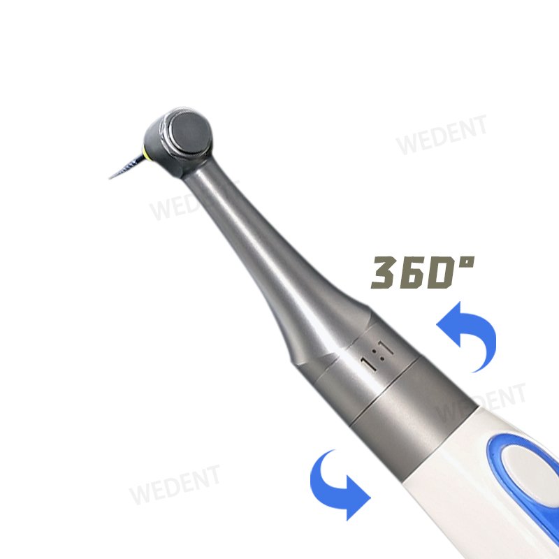 Dental Wireless Endodontic Endomotor with an in-built Apex Locator 1:1 Contra Angle
