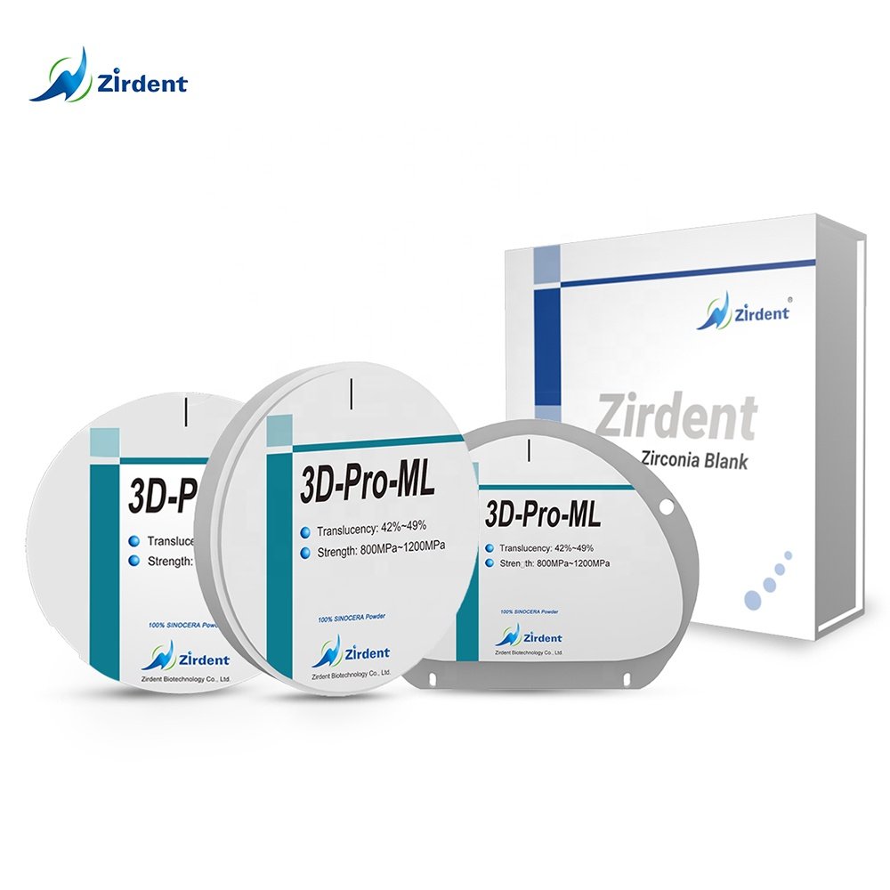 Dental milling machine dental zirconia blank dental multilayer zirconia blocks with CAD/CAM 3D-PRO-ML