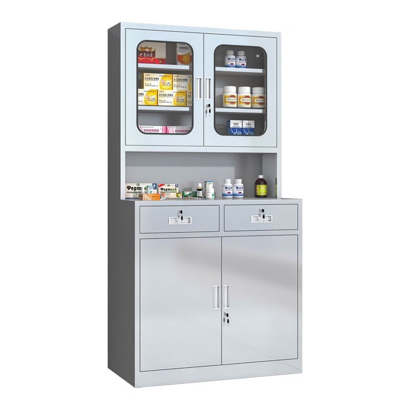 China Supply Hospital Pharma Stainless Steel Medical Medical Room Cabinet Dental Medical Big Cabinet