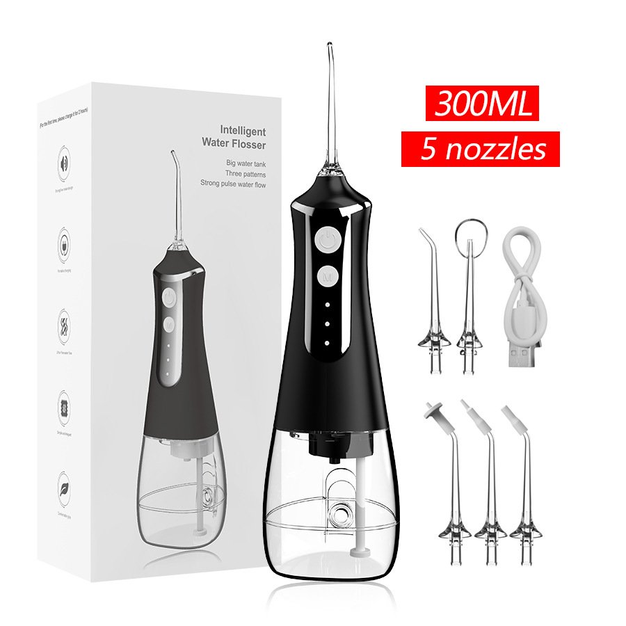 Rechargeable Portable High Pressure Oral Irrigator 300ml Capacity Oral Dental Irrigator Electric Water Flossers For Teeth