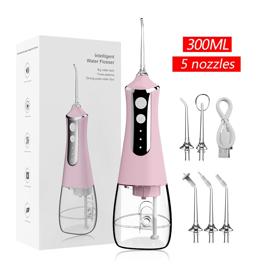 Rechargeable Portable High Pressure Oral Irrigator 300ml Capacity Oral Dental Irrigator Electric Water Flossers For Teeth