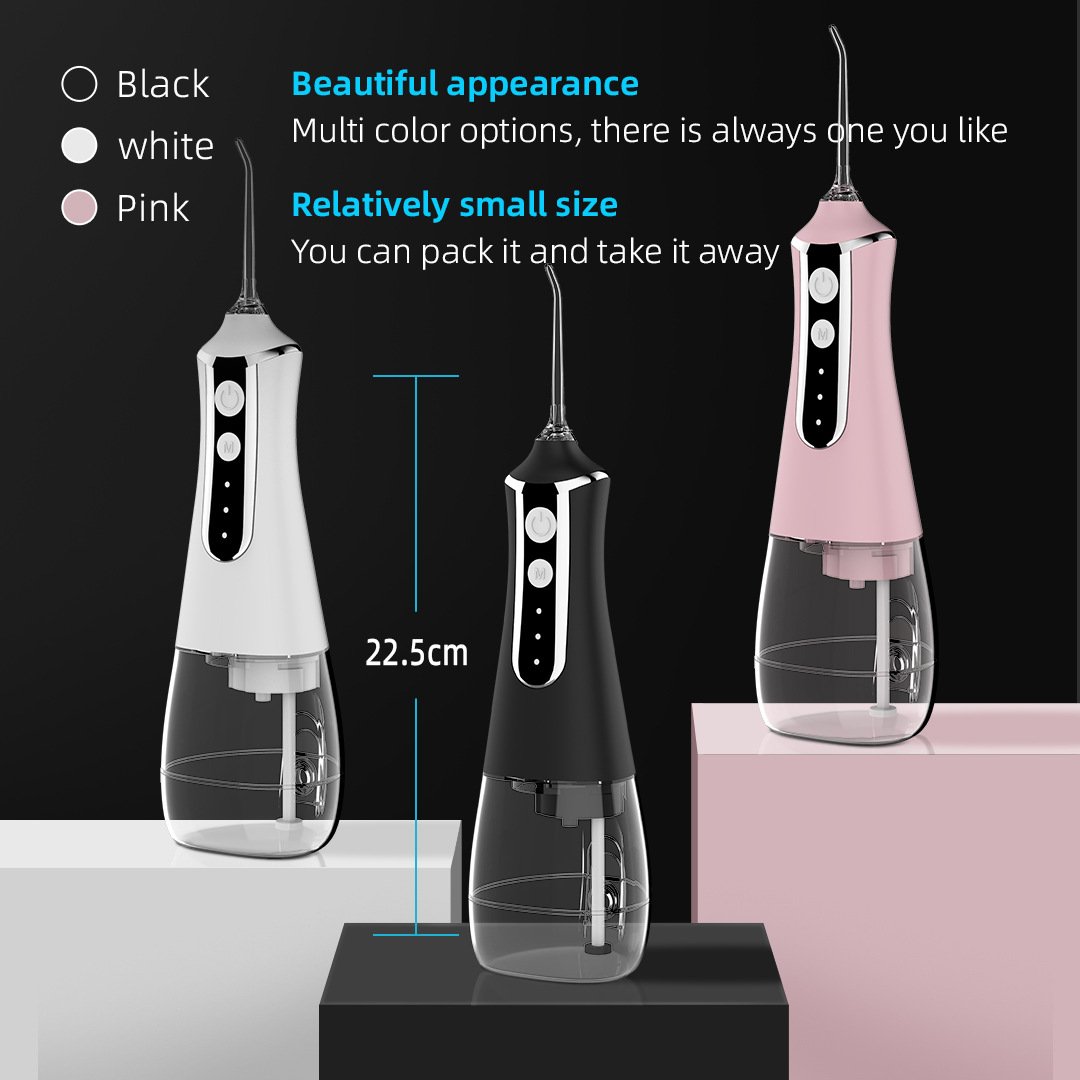 Rechargeable Portable High Pressure Oral Irrigator 300ml Capacity Oral Dental Irrigator Electric Water Flossers For Teeth
