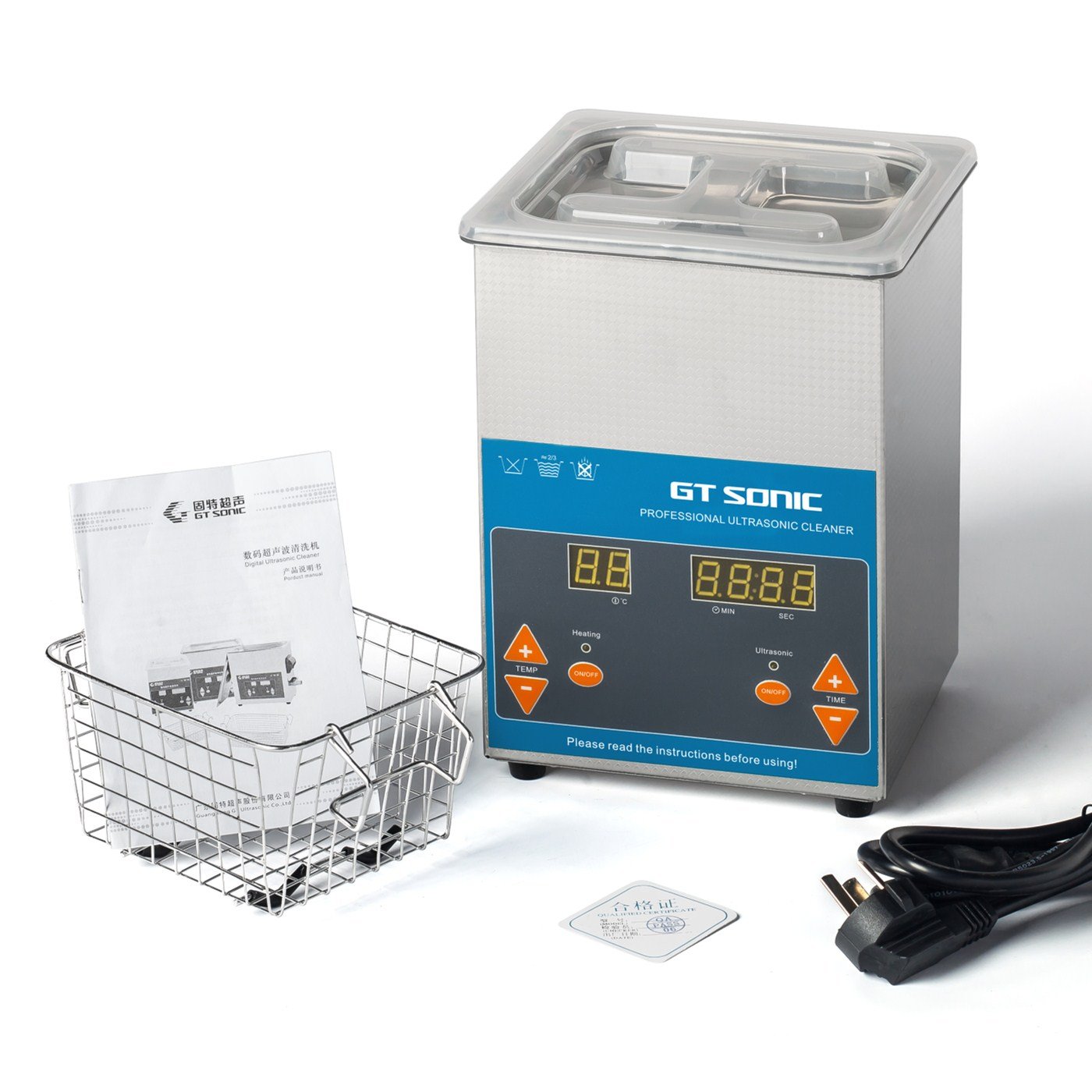 VGT-1620QTD 2L Digital Ultrasonic mold Cleaner clean dentures glasses ultrasonic cleaner with transducer