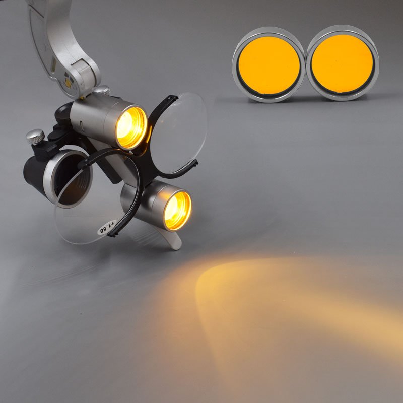 2.5X 3.5X Medical Dental LED Head Light Lamp Dental Loupes Dentisit Surgical Headlight Lab Equipment Spotlight/Bright/Clear