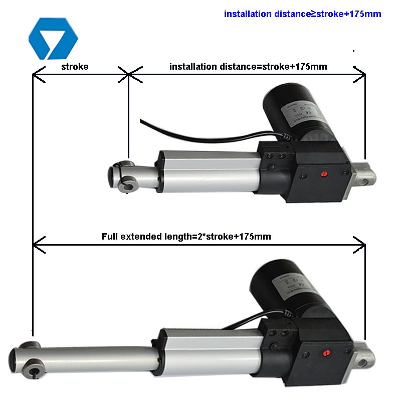 6000N electric linear actuator 24V for old dental chair spares parts.