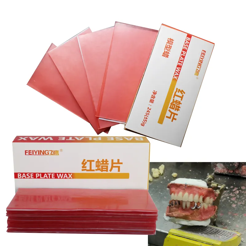 Dental Auxiliary Materials Dental Lab material modeling wax red base plate wax for dental lab use