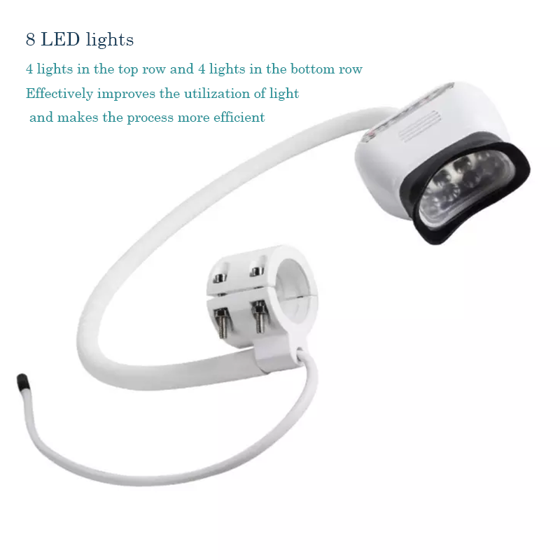 Dental Teeth Whitening Lamp LED Teeth Whitener 8 LED Light Lamp Blue Purple Red 3 Mode Whitening Light Bleaching