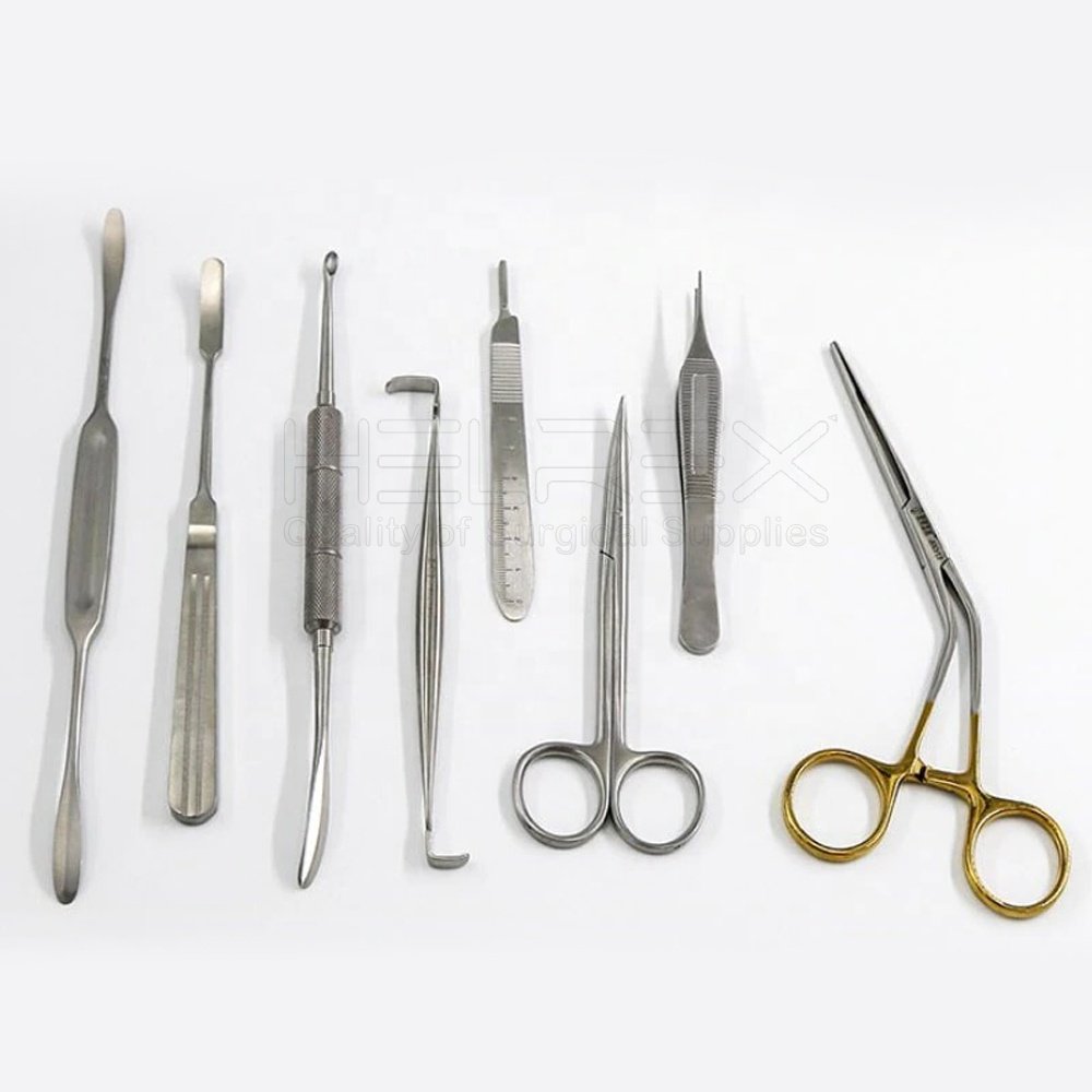 Nose cosmetic surgery kit rib cage Cartilage Stripping kit nose surgery tool nasal kit combination instrument 8pcs