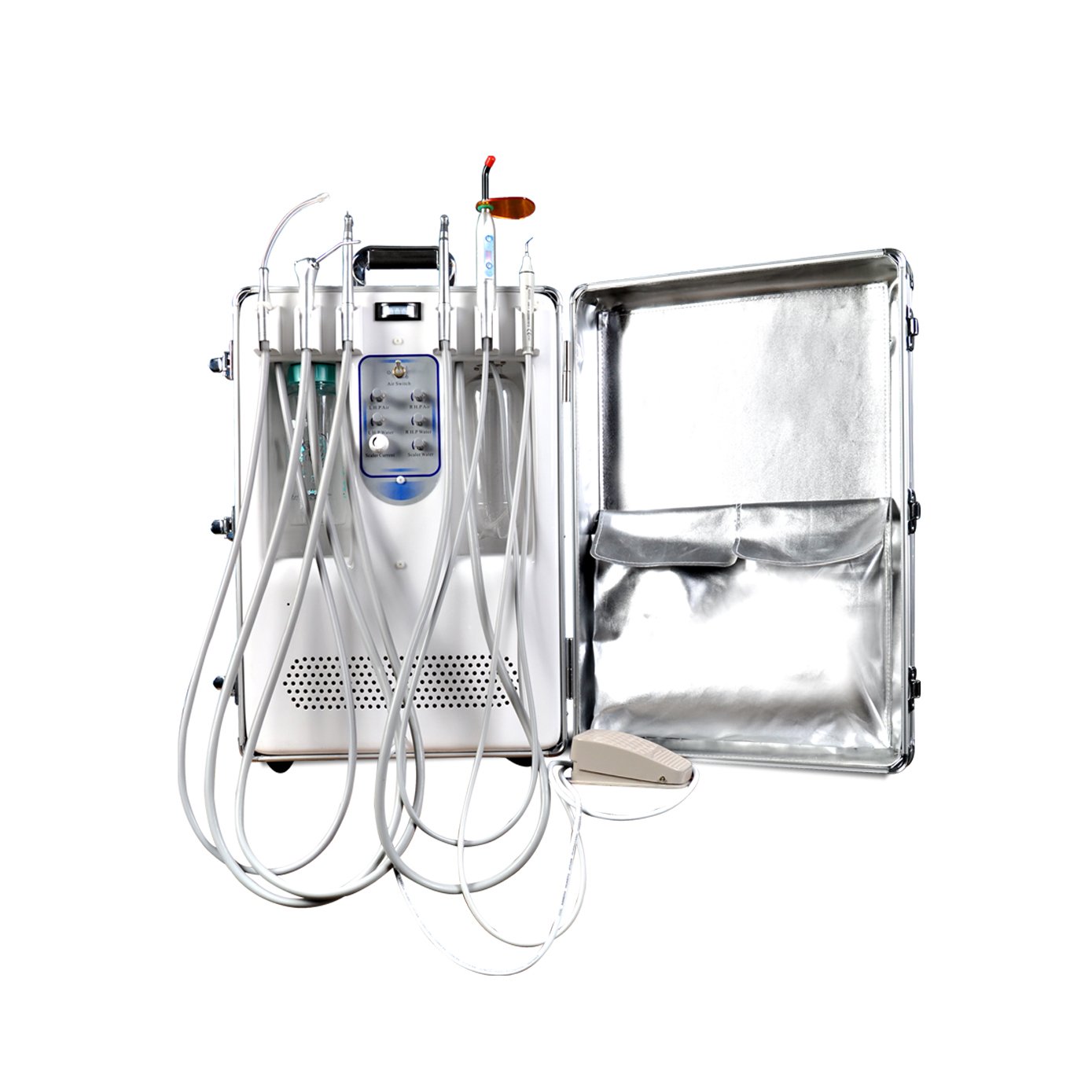 CE Multifunctional Clinic Dental Equipment Chair Air Turbine Delivery Portable Mobile Suction Unit Machine With Air Compressor