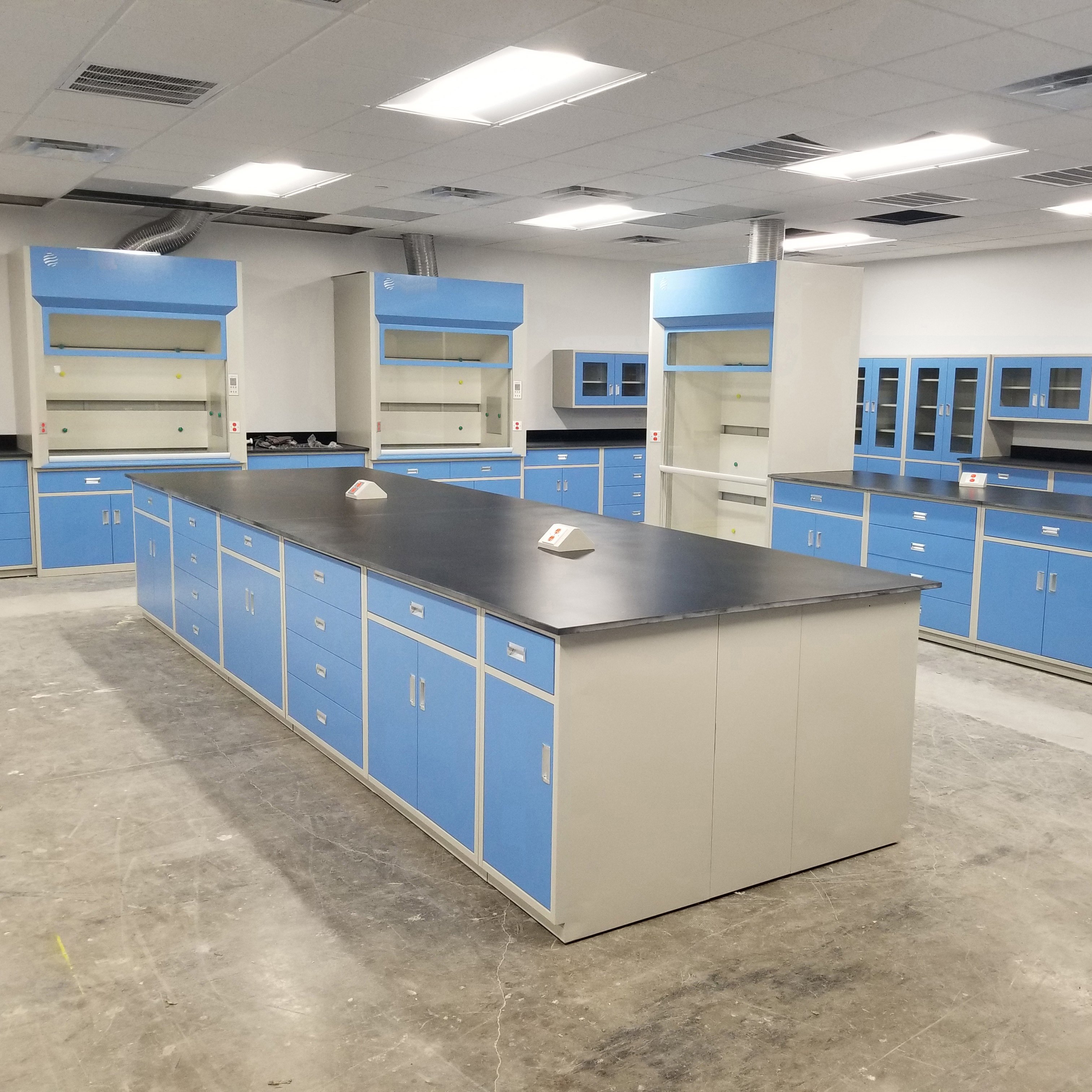 University Steel Metal Wooden Chemical Biology Laboratory Workbench Table Furniture Medical Lab Work Bench