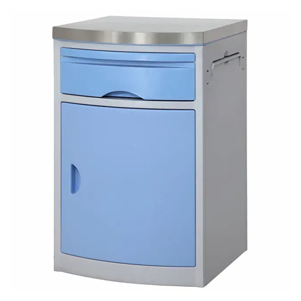 YFZ017 Hospital ABS Bedside Cabinet Patient Room Bedside Table Plastic