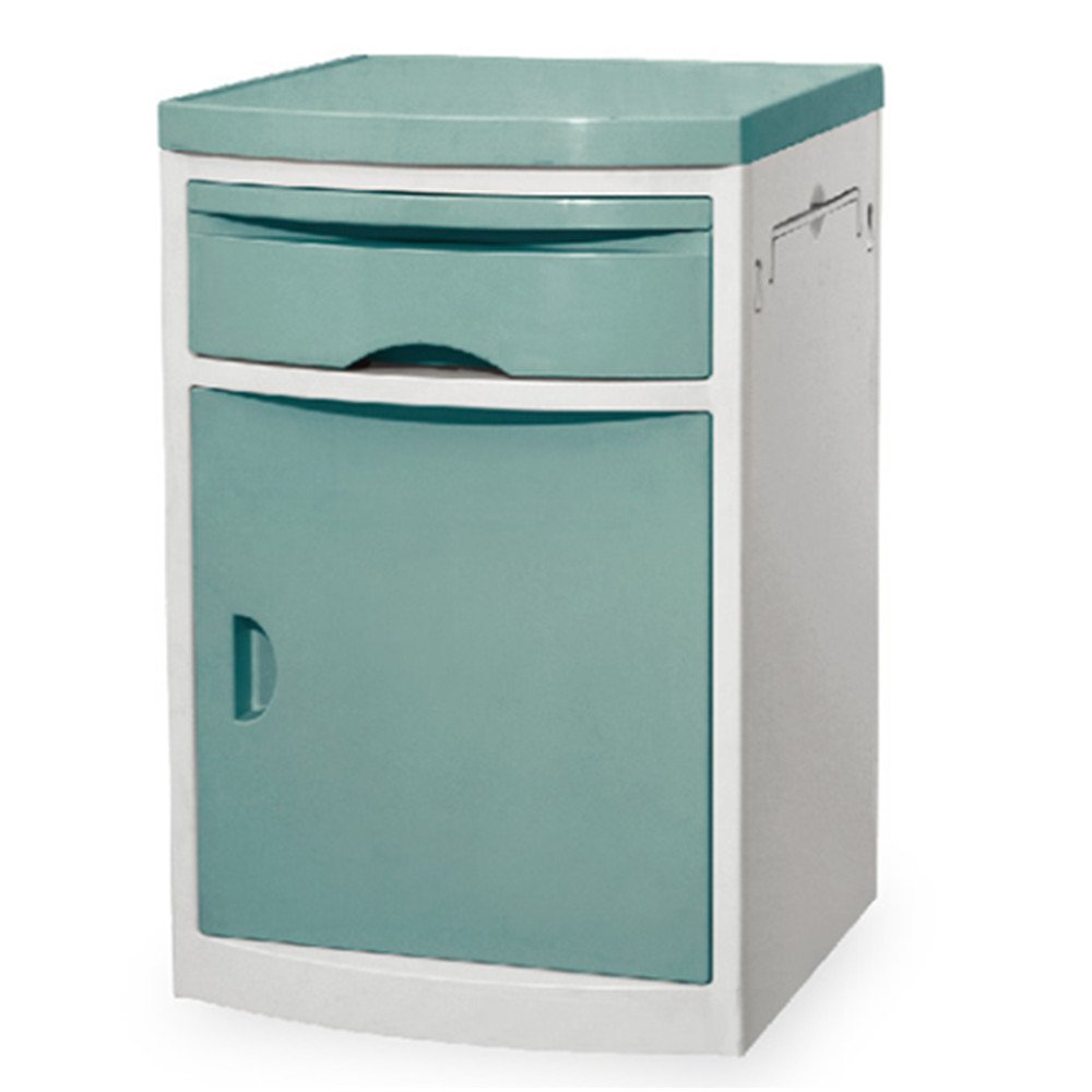YFZ017 Hospital ABS Bedside Cabinet Patient Room Bedside Table Plastic