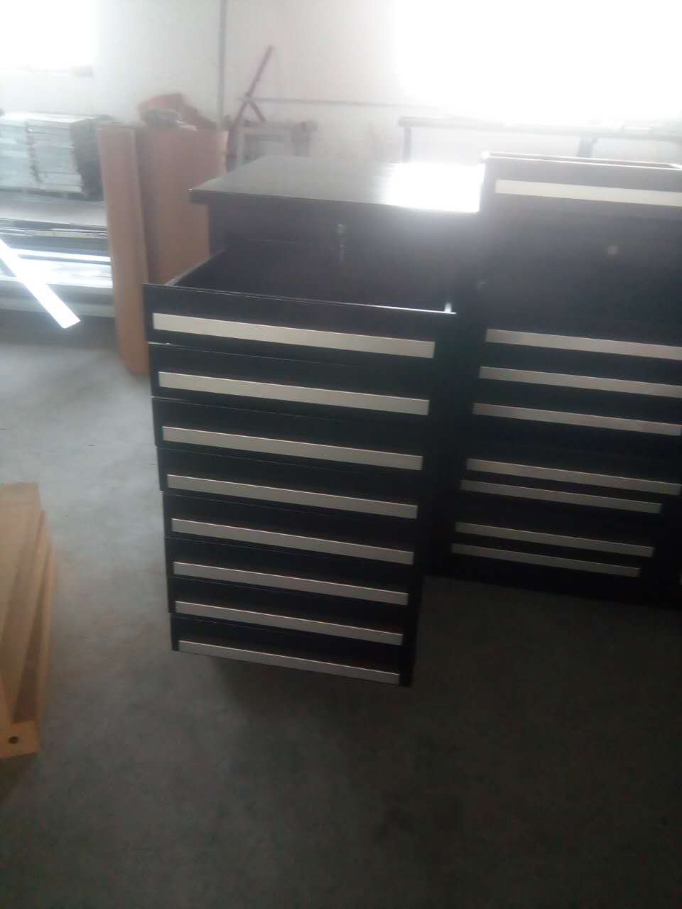 BOF Workshop Metal Tool Trolley Galvanized Steel Garage Tool Cabinet Tool Sets With Handle And Wheels