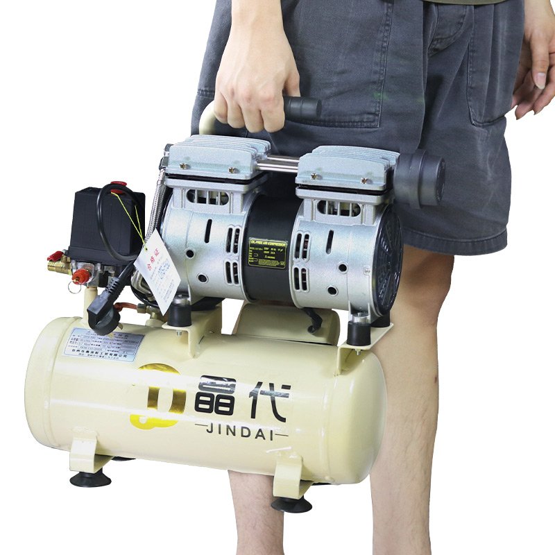 JD Silent 550w 750w 800w 980w 1100w paint sprayer compressor 8l 30l dental guangdong portable industrial oil free air compressor