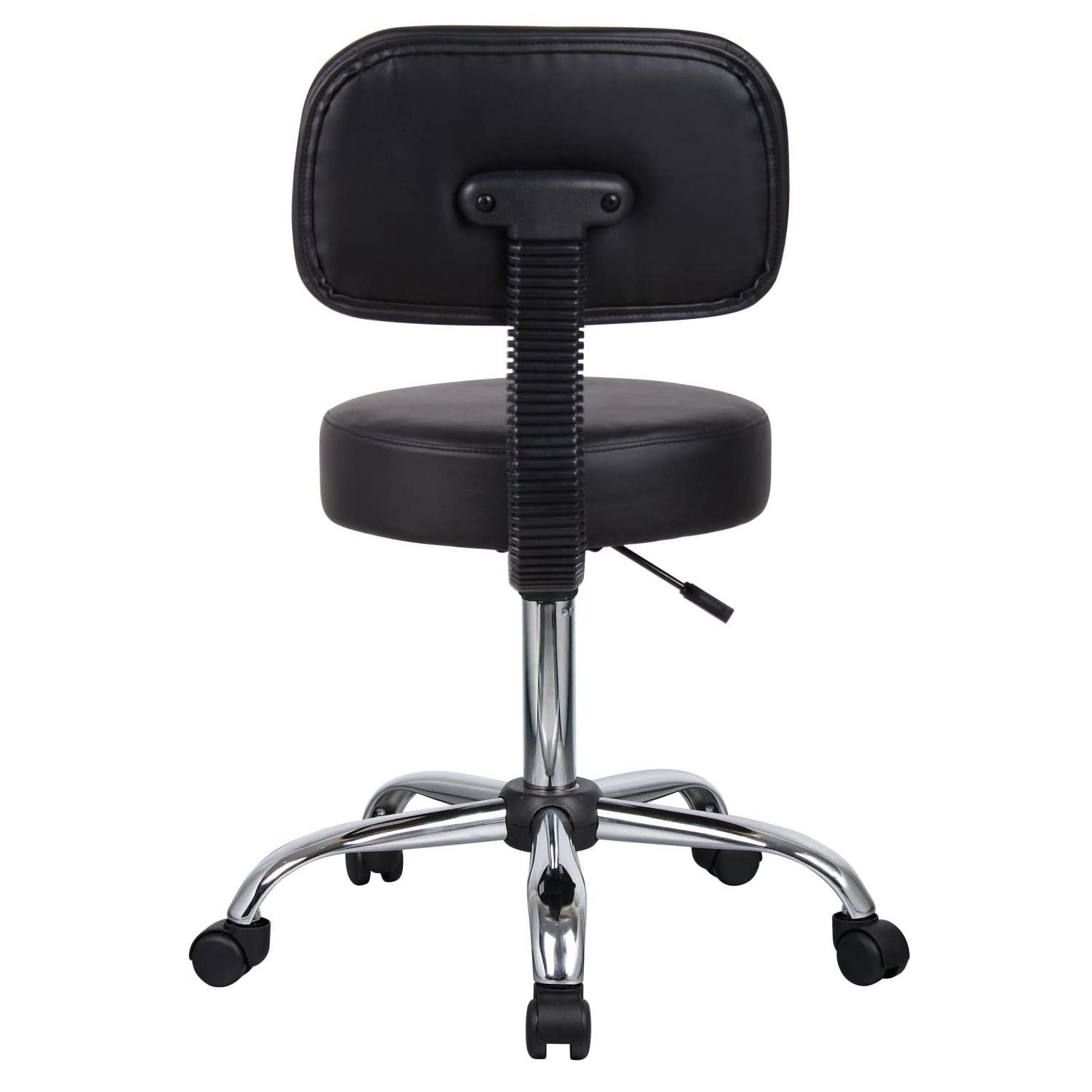 Lab And Doctor Stool With Adjustable Height And Backrest