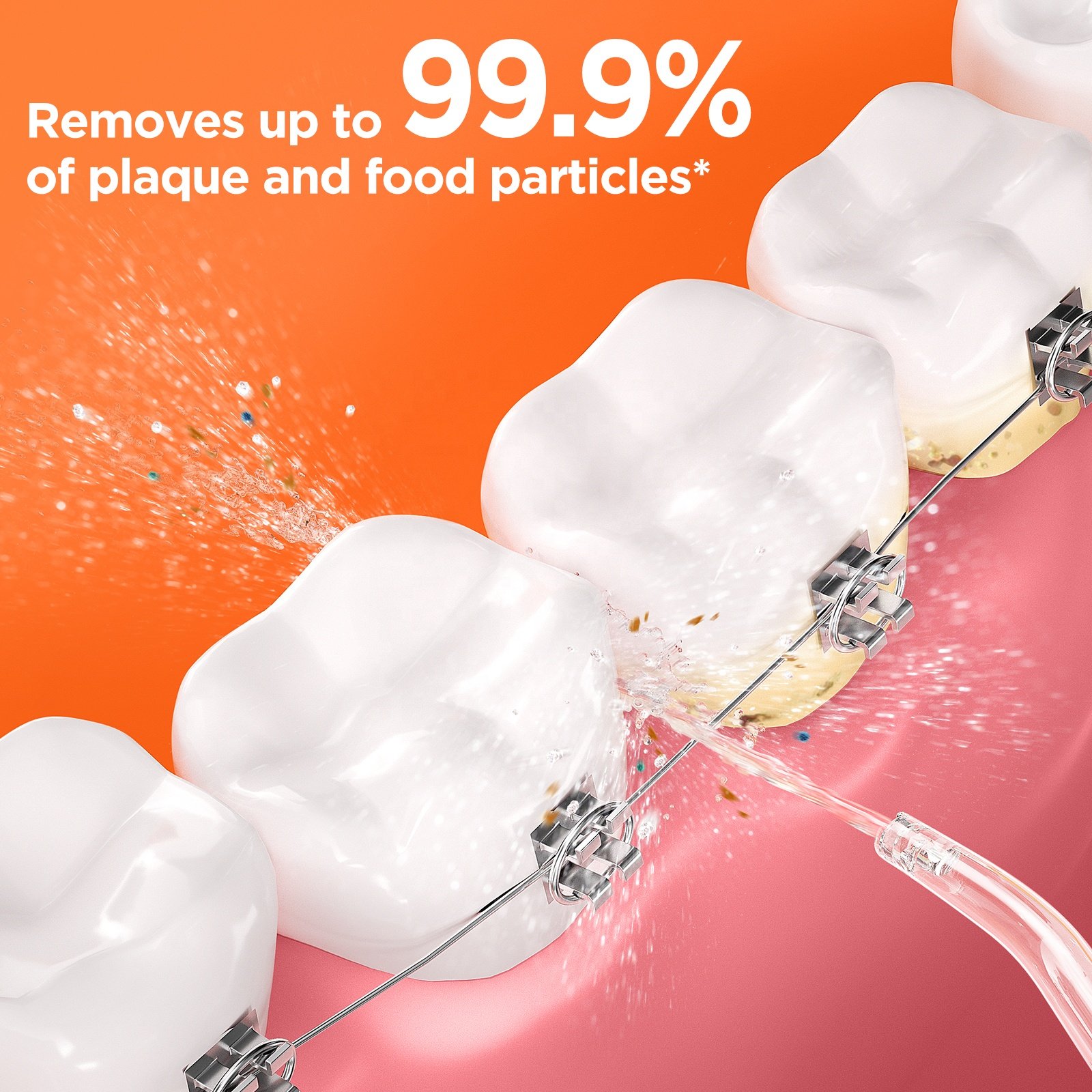 Bitvae BV C2 260ml Water Tank Water Flosser Oral Irrigator with 6 Nozzles