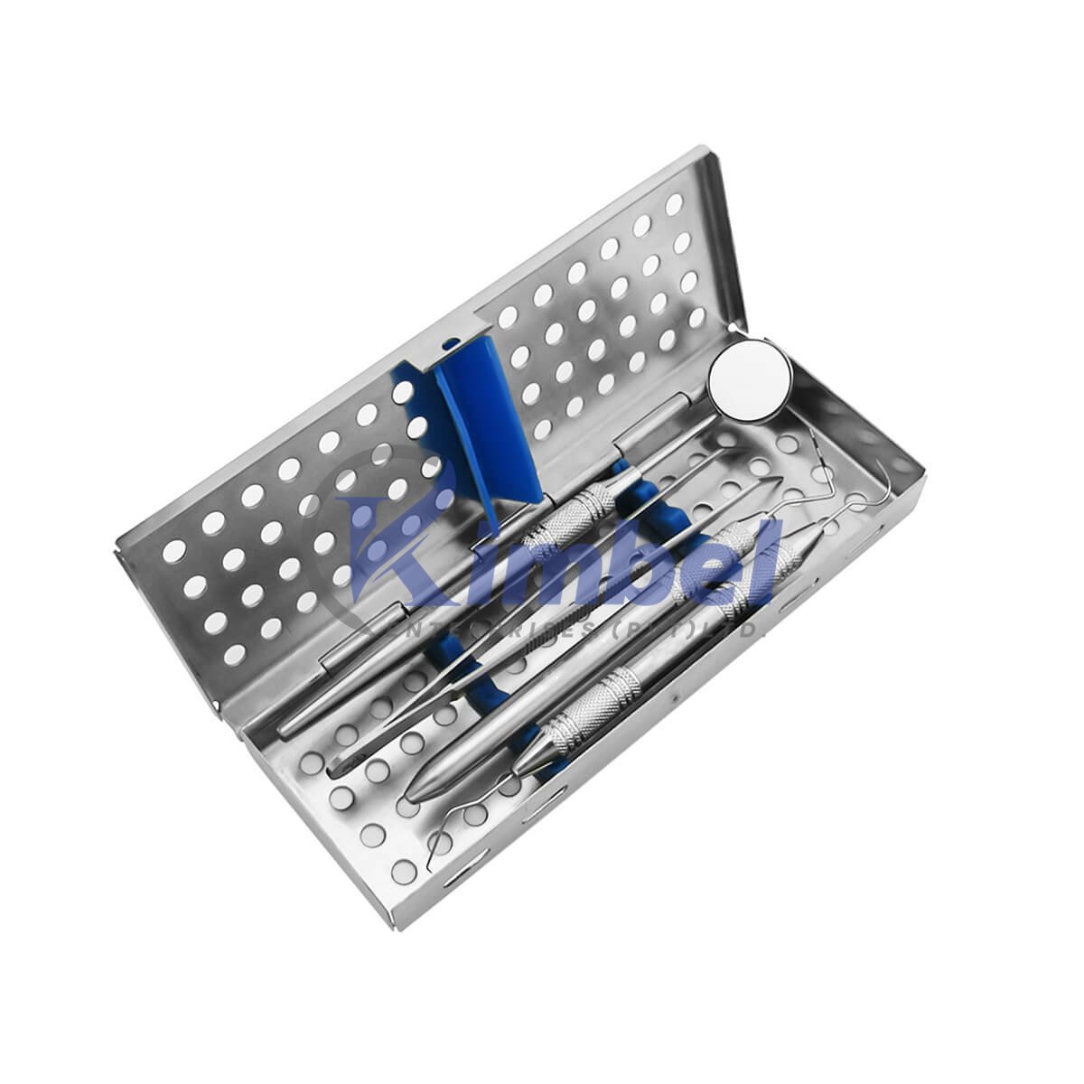 Silicon Handle periodontal gracey curette set with medium size tray dental filling and cleaning instruments