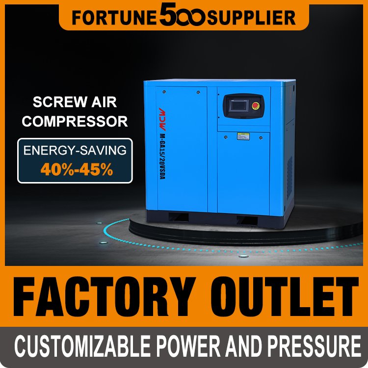Manufacturers 15KW 20HP Electric Screw Air Compressor 220v For Industrial air compressor tire inflator