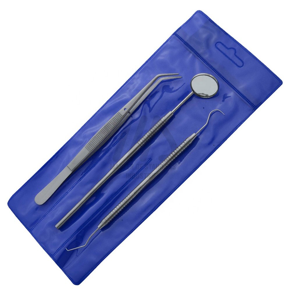 Master essential Dental instruments general oral examination set of 3 pieces surgical dental Equipments by Master industries PK