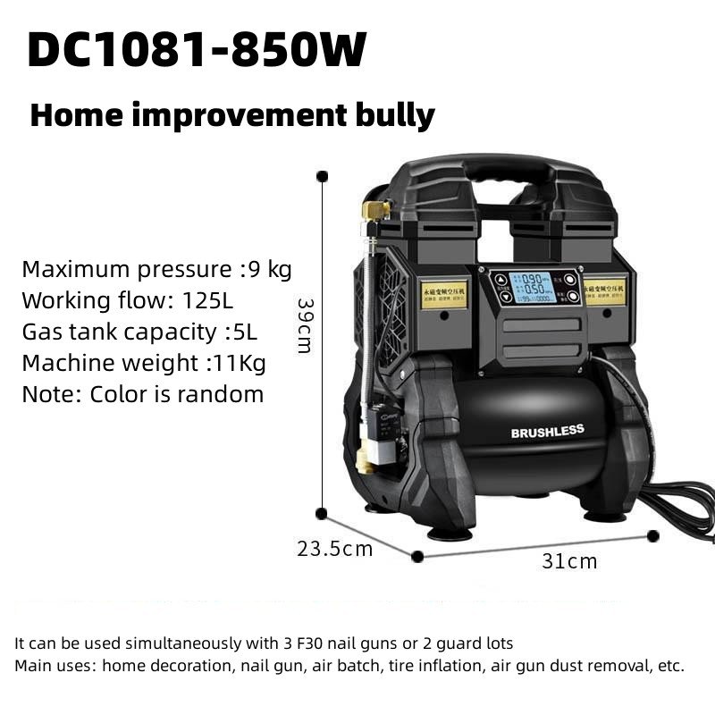 900w Brushless Oil-Free Dental Portable Silent Mini Air Compressor Low Noise Small High Quality China Air Compressors with 5L A