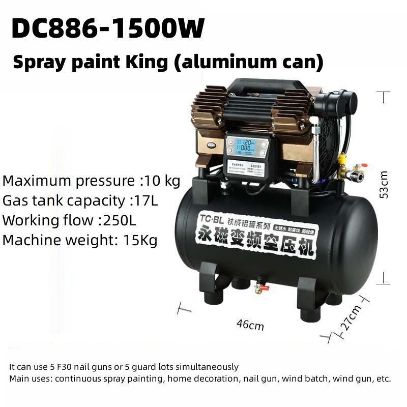 900w Brushless Oil-Free Dental Portable Silent Mini Air Compressor Low Noise Small High Quality China Air Compressors with 5L A
