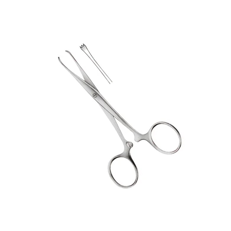 Kocher Forceps Stainless Steel Non-Sterile Chaput Forceps 2x3 Teeth 13 cm Surgical Instruments for Medical