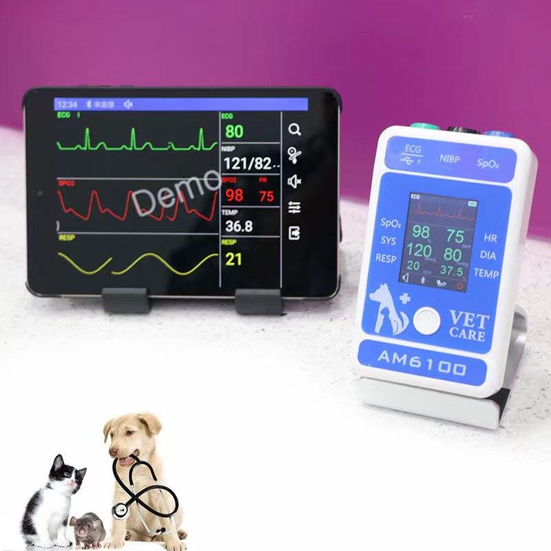 Veterinary Equipment Multi-parameters Handheld Vet Vital Sign Blood Pressure Vet Monitor