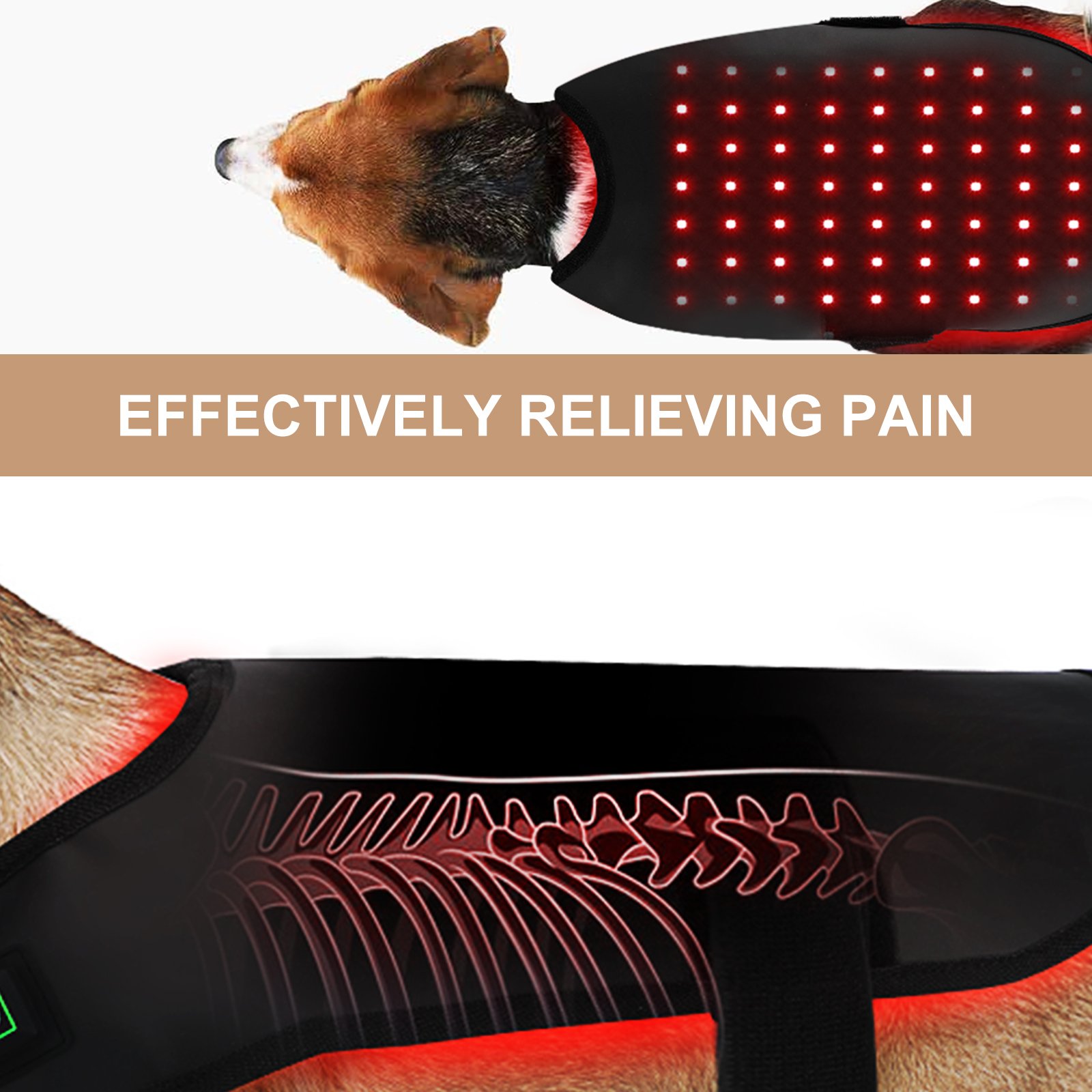 Veterinary Use Red Light LED Therapy Physiotherapy Equipment For Pet Pain Relief Pain Reduce Light Therapy Coat For Dogs