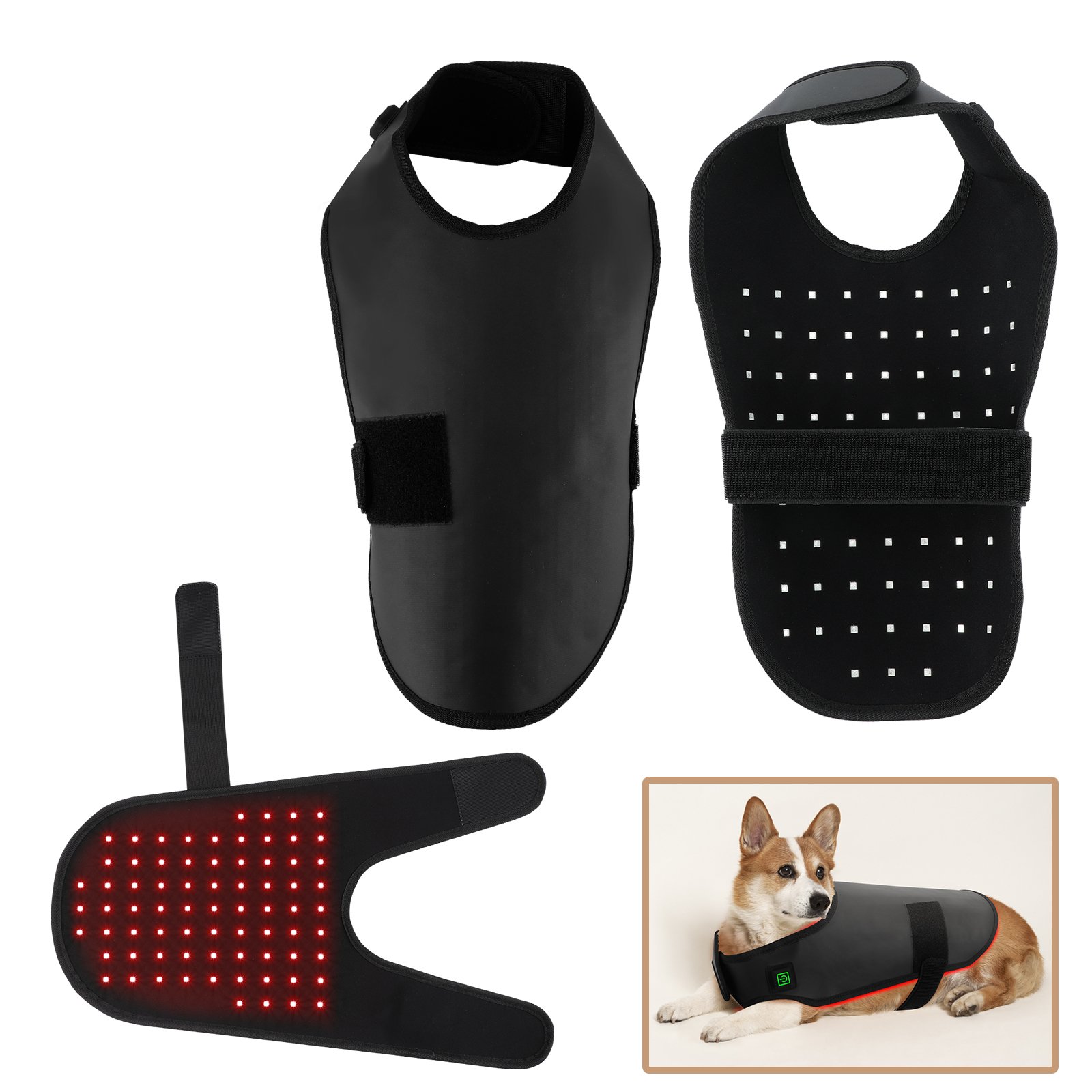 Veterinary Use Red Light LED Therapy Physiotherapy Equipment For Pet Pain Relief Pain Reduce Light Therapy Coat For Dogs